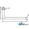 A & I Products Exhaust Pipe 34" x1.2" x3" A-189678M91